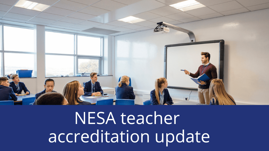 NESA teacher accreditation update