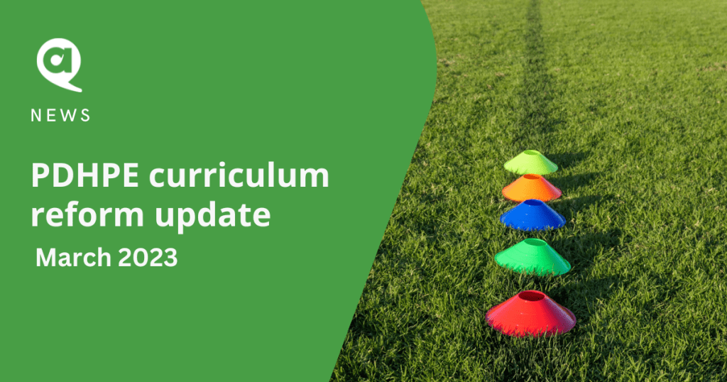 PDHPE curriculum reform update March 2023