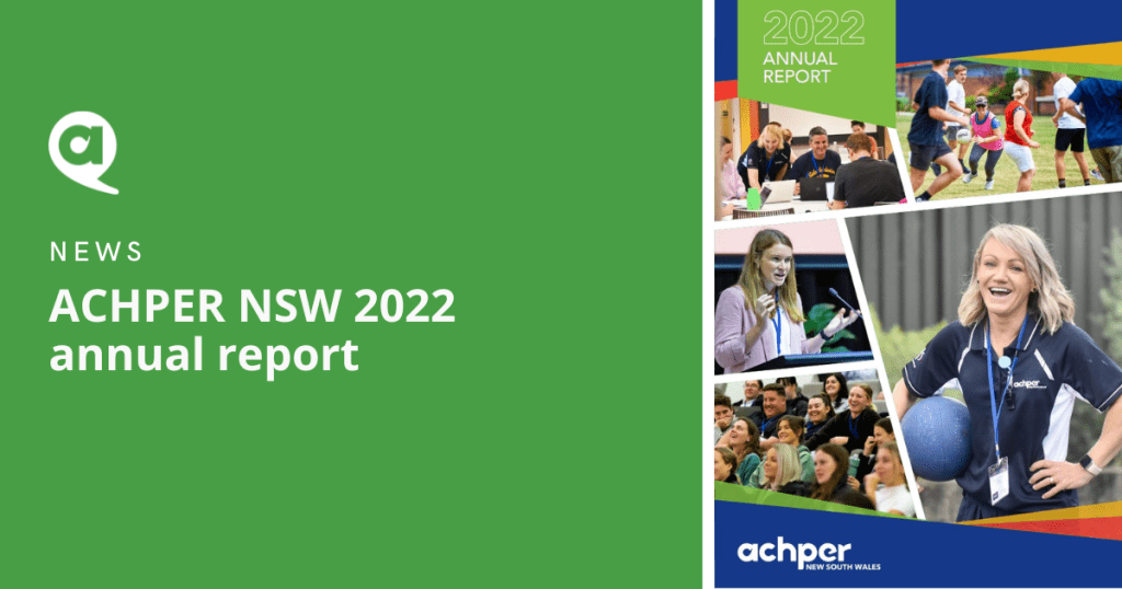 2022 ACHPER NSW annual report